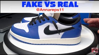 Authenticity Check Real vs Fake Air Jordan 1 Low Game Royal – A Detailed Comparison [upl. by Fredek]