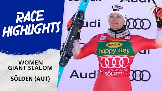 Highlights Women Giant Slalom Solden 2023 I Audi FIS Ski Alpine World Cup [upl. by Amarette]