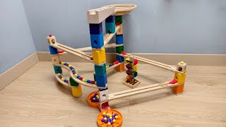 HABA  HAPE spiral marble run☆ Marble Run Race ☆ [upl. by Yrram]