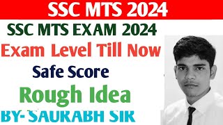 SSC MTS EXAM 2024  SAFE SCORE  ROUGH IDEA sscmts2024 [upl. by Ahsienak]