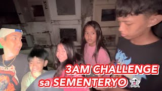 3AM CHALLENGE SA SEMENTERYO TAKOT SILA EH 💀👀  Grae and Chloe [upl. by Klaus]