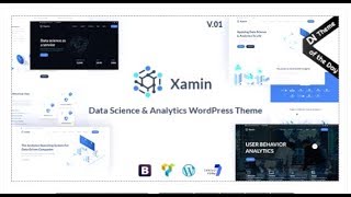 Xamin  Data Science amp Analytics WordPress Theme  Themeforest Templates [upl. by Nyliak]