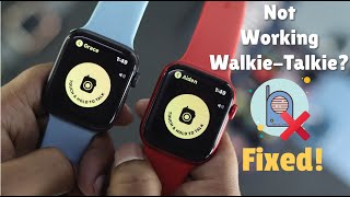 How To Fix Apple Watch WalkieTalkie NOT Working [upl. by Janette]