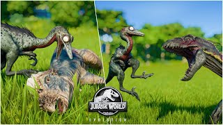 TROODON  POISONING and HUNTING Animations vs All Dinosaurs  Jurassic World Evolution [upl. by Ahcsat772]