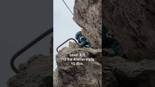 BC Level für Anfänger 🙂 viaferrata youtubecreatorcommunity dolomites mountains klettersteig [upl. by Einahteb]