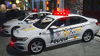 Tático Ostensivo Rodoviário TOR  JETTA 2022  QRU NOTURNA  GTA V PMESP  GTA 5 POLICIAL LSPDFR [upl. by Capps]