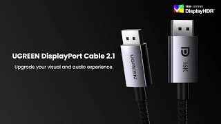 UGREEN Cable DisplayPort 2 1 certificado VESA 2 metros [upl. by Armallas]