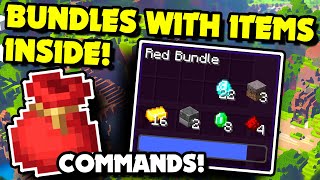 How to Give amp Spawn BUNDLES WITH ITEMS INSIDE With Commands in Minecraft 1213 Java Very Easy [upl. by Faus500]