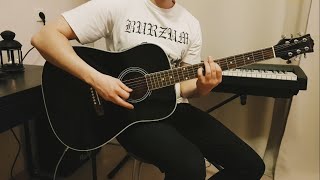 Burzum  Dunkelheit acoustic guitar cover [upl. by Ybab]