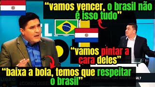 EITA quotFALTA DE RESPEITO COM A SELEÇÃO BRASILEIRAquot PARAGUAIOS DISCUTEM ANTES DO JOGO CONTRA O BRASIL [upl. by Lenuahs]