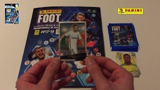 OUVERTURE DU PACK DE DEMARRAGE PANINI FOOT STICKERS LIGUE 1 CONFORAMA ET DOMINOS LIGUE 2 20172018 [upl. by Ayekal291]