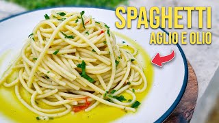 How to Make the Most Tasty SPAGHETTI AGLIO e OLIO Ever [upl. by Odradlig557]