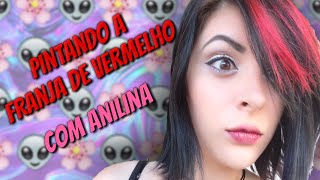 Do Cabelo Preto ao Vermelho Com Anilina Pintando a Franja [upl. by Terryl]