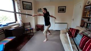 Renaissance Fencing Tutorial 14 Intro to di Grassi Two Handed Sword [upl. by Aloise649]