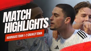 HIGHLIGHTS  Harrogate Town vs Crawley Town [upl. by Shaper18]