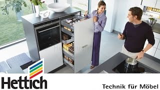 Beautiful and intelligent kitchens with InnoTech drawers and Sensys hinges from Hettich [upl. by Sell]