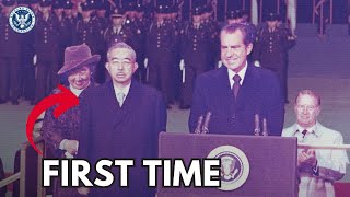 Emperor Hirohito of Japan Steps Foot On Foreign Soil First Time [upl. by Einnep]