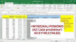 2 Excel wyszukajpionowo [upl. by Roshan]