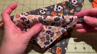 Easy no sew bandana to slip on dog collar [upl. by Rella848]