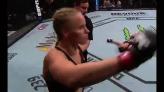 Fantastic KO of Valentina Shevchenko vs Jessica Eye [upl. by Leunammi]