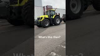 Is this the new Massey 9S tractor spotted at Beauvais factory masseyferguson massey masseyman [upl. by Imuy]