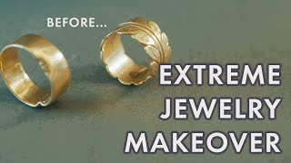 Extreme Jewelry Makeover quotRepurposed gold ringsquot [upl. by Demahom]