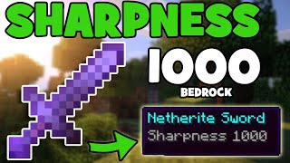 How to Get a Sharpness 1000 Sword In Minecraft Bedrock  Bedrock Command Block Tutorial [upl. by Winn]