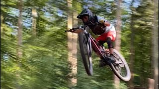 Rogate bikepark walk though some of the tracks with a local  xavi watts [upl. by Auqcinahs722]