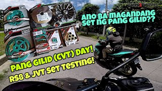 RS8 amp JVT PANG GILID CVT TESTING  ANO BA MAGANDANG PANG GILID SA AEROX155 NATIN  VLOG 06 [upl. by Terrijo]