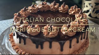 Italian Chocolate Meringue Buttercream [upl. by Dillon]