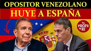 EDMUNDO GONZÁLEZ HUYE A ESPAÑA PIDE ASILO POLÍTICO TRAS ORDEN DE CAPTURA EN SU CONTRA [upl. by Ahsinod61]