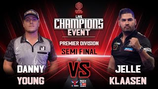 Danny Young vs Jelle Klaasen  Premier Division Semi Final  USA Darts [upl. by Wini231]