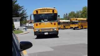 Monte Vista Christian School Buses on the Last Day of School 52413 [upl. by Aserret]