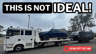 CHEVY SILVERADO 1500 BREAKDOWN  GMSV 125 LIVING OFF THE VAN TRAVEL AUSTRALIA LivingOffTheVan [upl. by Attenrad534]