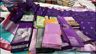 50 Sale Chickpet Bangalore Silk sareesByrappa Silks single saree courier available [upl. by Sonahpets]