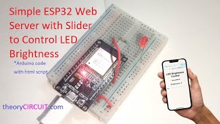 Simple ESP32 Web Server with Slider to Control LED Brightness [upl. by Einahpts]