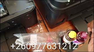 How to refill the canon TS704A printer 480481 refillable ink tanks canon inktankprinter [upl. by Acnalb]