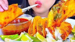 ASMR Birria Tacos DIPPED in Consommé NO TALKING Eating Sounds ASMR Phan [upl. by Hgielek]