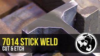 7014 Stick Welding Multi Pass T Joint practice [upl. by Hatti]