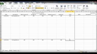 Create a Bookkeeping Spreadsheet using Microsoft Excel  Part 2 [upl. by Moshell]