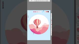 Digital Art on Sketchbook app Landscape Process Video Breakdown Beginners shorts timelapse [upl. by Selima]