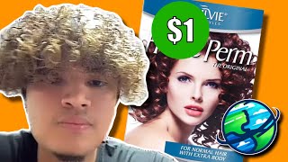 Flat Earther With a Dollar Tree Perm [upl. by Perrie]