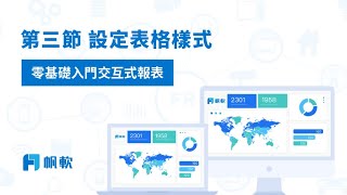 【報表入門系列】第三節——設定表格樣式 [upl. by Ecnal]