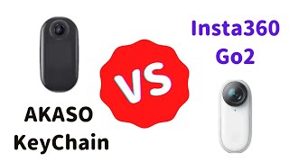 おもしろアクションカメラ AKASO KeyChain と Insta360 Go2 との比較撮影（1080 30）です  Video shooting comparison  2021 [upl. by Bullock298]