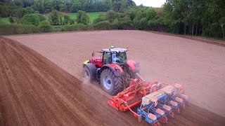 ETA Bannier I Seeding corn with Massey Ferguson 8732 and Monosem 6 rows [upl. by Asseniv291]