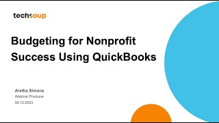 Budgeting for Nonprofit Success Using QuickBooks [upl. by Marlette484]