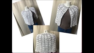 Tuto cape pèlerine au crochet [upl. by Gehlbach397]