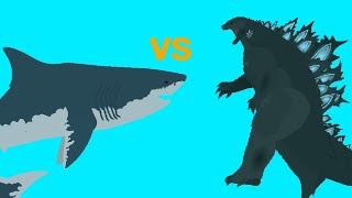 godzilla vs megalodonshort animationepic battle stknds [upl. by Shien]