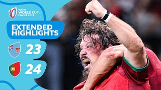 Historic Portugal cause HUGE upset  Fiji v Portugal  Rugby World Cup 2023 Extended Highlights [upl. by Crane]