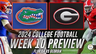 Florida vs Georgia Preview and Predictions  College Football Week 10 [upl. by Worrell544]